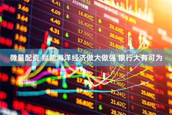 微量配资 赋能海洋经济做大做强 银行大有可为