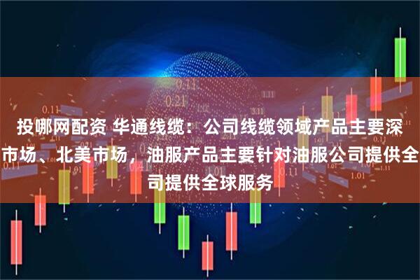投哪网配资 华通线缆：公司线缆领域产品主要深耕非洲市场、北美市场，油服产品主要针对油服公司提供全球服务